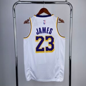 NBA Jersey Lakers 23 Lebron James white