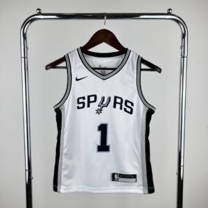 NBA jersey Spurs 1 wembanyama white