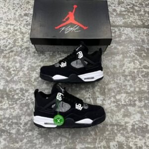 Nike Jordan 4's Retro Black canvas