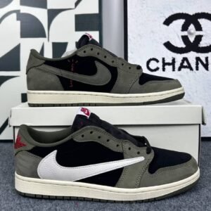 Travis Scott x Nike Jordan 1 Low "Black olíve"