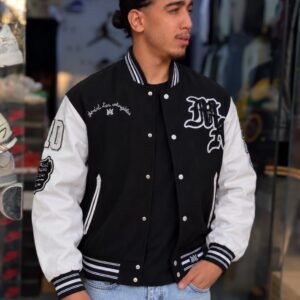 Varcity Jacket -Amiri Black White-